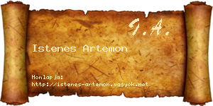 Istenes Artemon névjegykártya